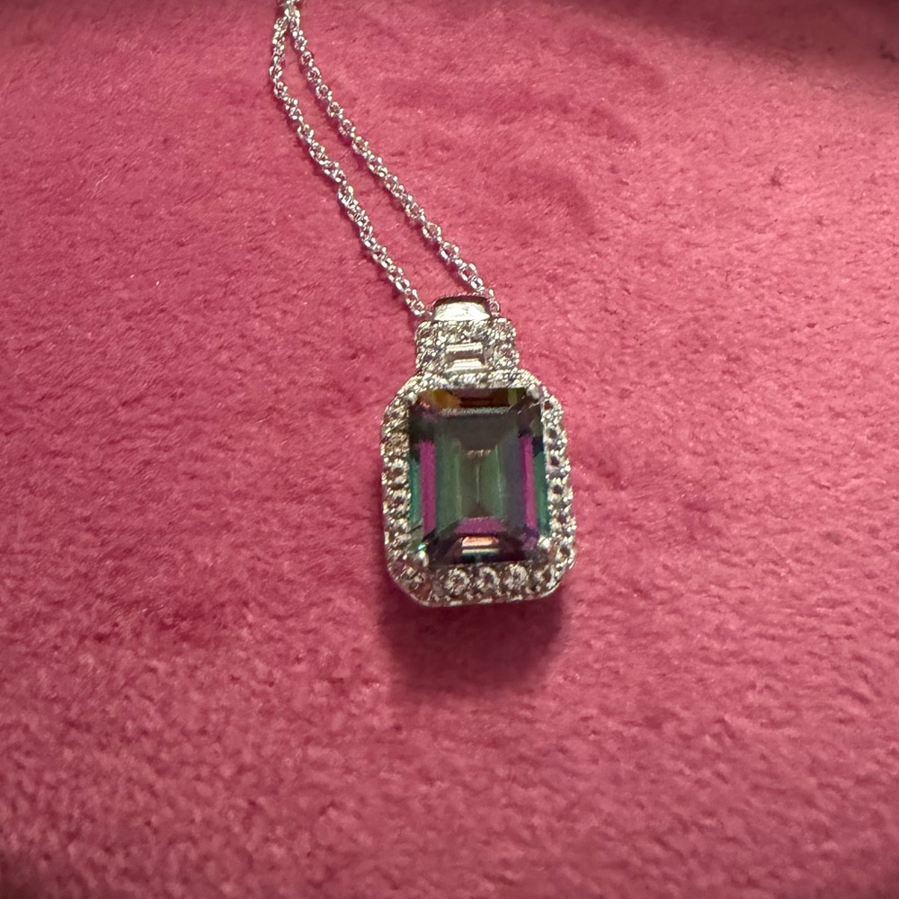 💚Green Mystic Topaz Pendant Necklace💚